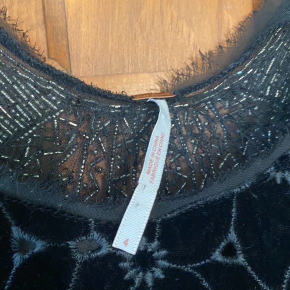 Free People Danced To Pieces Beaded Mini Dress 4 - Picture 14 of 14